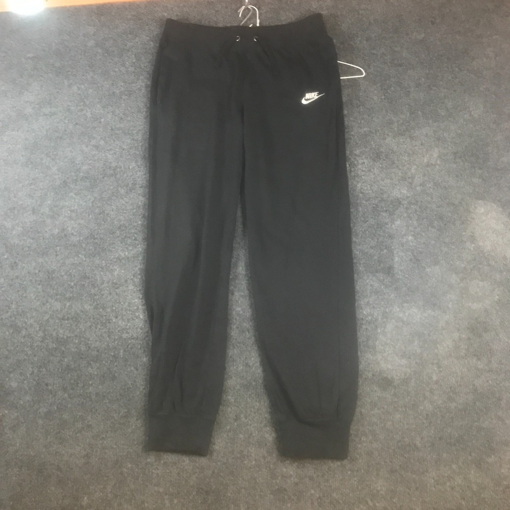 Nike Essential Jogger Pants Womens Small Black Good Fleece Tapered CV8642-010